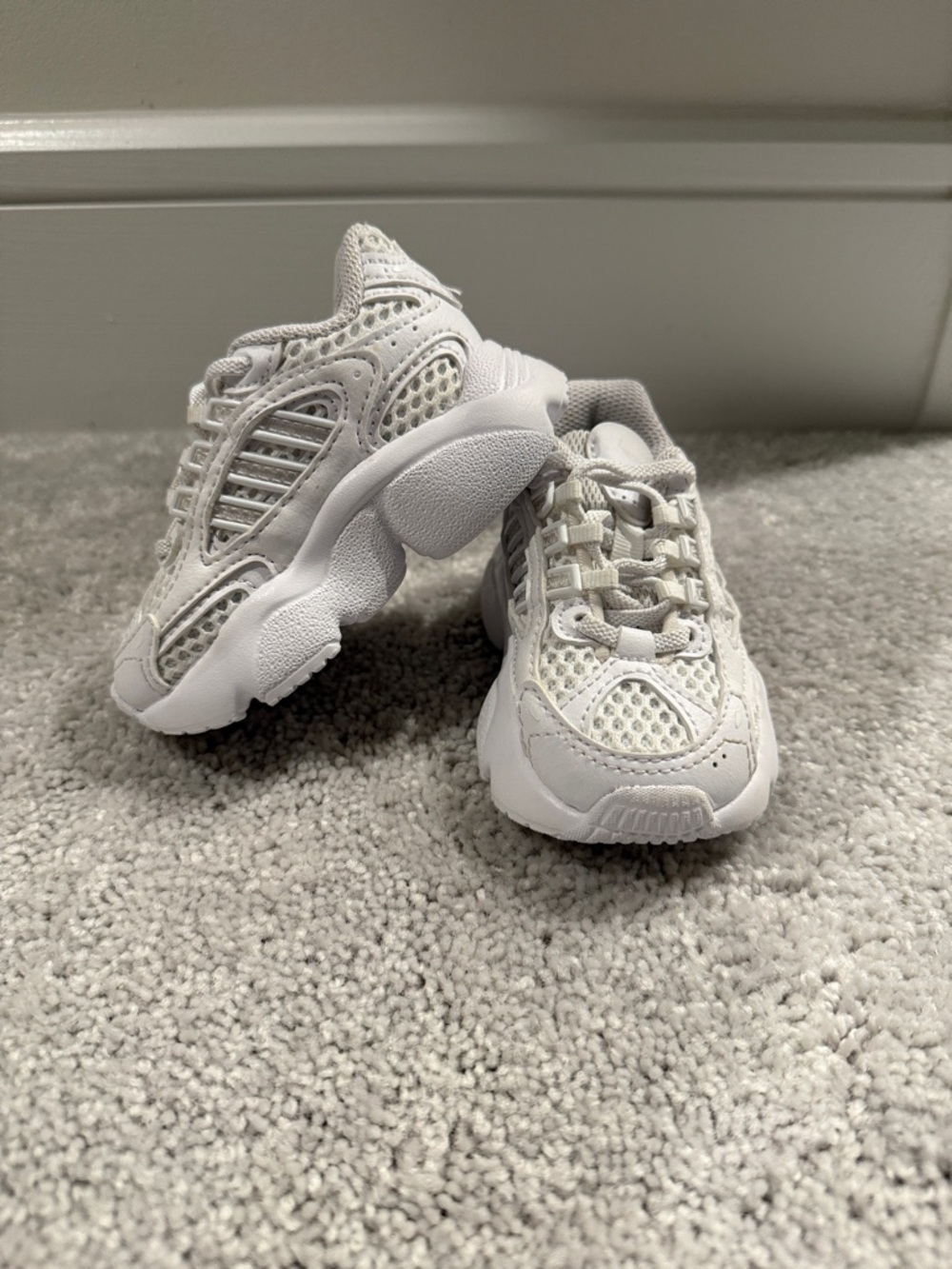 Adidas ortholite baby White Athletic Mesh Sneakers